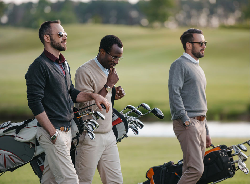 Group of golfers at Peninsula Lakes Golf Club