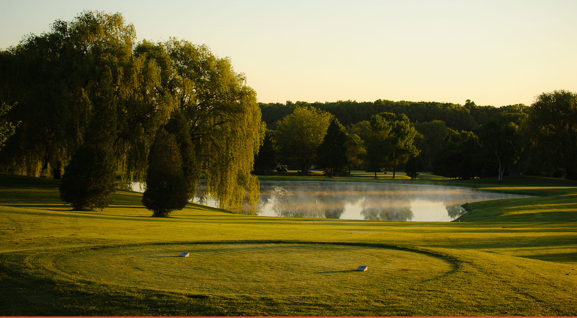 View of small lake on Peninsula Lakes golf course